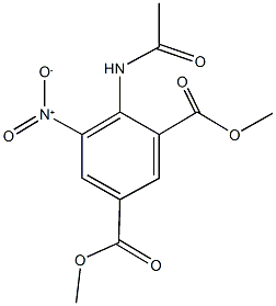 dimethyl 4-(acetylamino)-5-nitroisophthalate Struktur