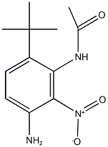 N-{3-amino-6-tert-butyl-2-nitrophenyl}acetamide Struktur