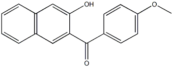 (3-hydroxy-2-naphthyl)(4-methoxyphenyl)methanone Struktur