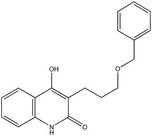 3-[3-(benzyloxy)propyl]-4-hydroxy-2(1H)-quinolinone Structure