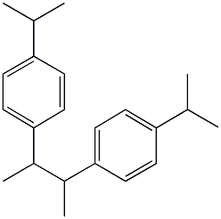 1-isopropyl-4-[2-(4-isopropylphenyl)-1-methylpropyl]benzene Struktur