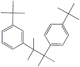 1-tert-butyl-3-[2-(4-tert-butylphenyl)-1,1,2-trimethylpropyl]benzene Struktur