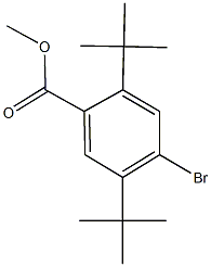 methyl 4-bromo-2,5-ditert-butylbenzoate Struktur