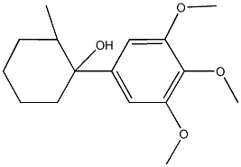 2-methyl-1-(3,4,5-trimethoxyphenyl)cyclohexanol Struktur