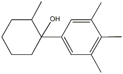 2-methyl-1-(3,4,5-trimethylphenyl)cyclohexanol Struktur