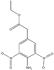 ethyl {4-amino-3,5-bisnitrophenyl}acetate Struktur