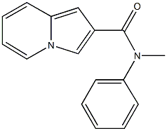 N-methyl-N-phenyl-2-indolizinecarboxamide Struktur