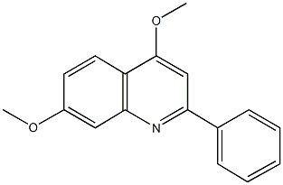 4,7-dimethoxy-2-phenylquinoline Struktur