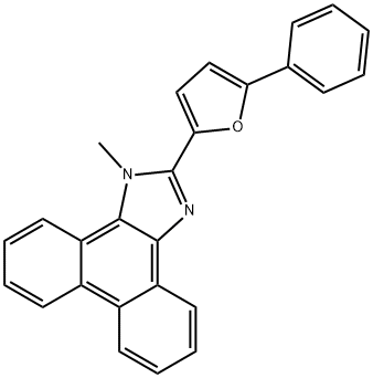 1-methyl-2-(5-phenyl-2-furyl)-1H-phenanthro[9,10-d]imidazole Struktur