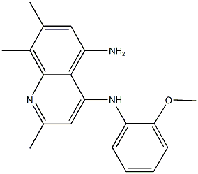 N~4~-(2-methoxyphenyl)-2,7,8-trimethyl-4,5-quinolinediamine Struktur