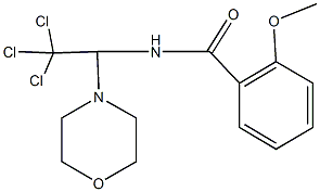 2-methoxy-N-[2,2,2-trichloro-1-(4-morpholinyl)ethyl]benzamide Struktur