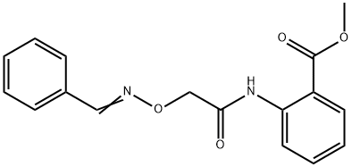 methyl 2-({[(benzylideneamino)oxy]acetyl}amino)benzoate Struktur