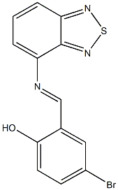 2-[(2,1,3-benzothiadiazol-4-ylimino)methyl]-4-bromophenol Struktur