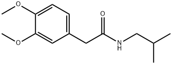 2-(3,4-dimethoxyphenyl)-N-isobutylacetamide Struktur