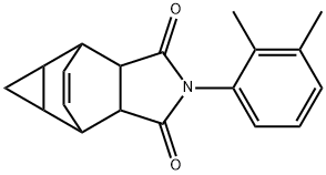 4-(2,3-dimethylphenyl)-4-azatetracyclo[5.3.2.0~2,6~.0~8,10~]dodec-11-ene-3,5-dione Struktur