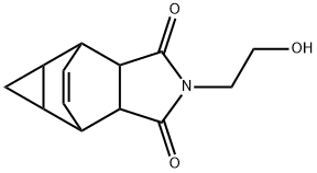 4-(2-hydroxyethyl)-4-azatetracyclo[5.3.2.0~2,6~.0~8,10~]dodec-11-ene-3,5-dione Struktur