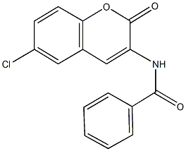 N-(6-chloro-2-oxo-2H-chromen-3-yl)benzamide Struktur