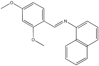 N-(2,4-dimethoxybenzylidene)-N-(1-naphthyl)amine Struktur