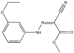 methyl cyano[(3-ethoxyphenyl)hydrazono]acetate Struktur