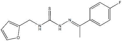 1-(4-fluorophenyl)ethanone N-(2-furylmethyl)thiosemicarbazone Struktur