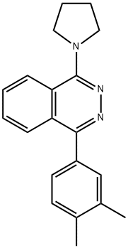 1-(3,4-dimethylphenyl)-4-(1-pyrrolidinyl)phthalazine Struktur