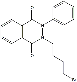 2-(4-bromobutyl)-3-phenyl-2,3-dihydro-1,4-phthalazinedione Struktur