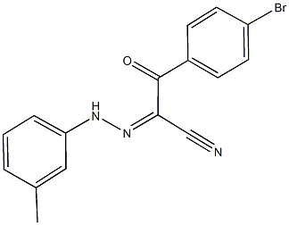 3-(4-bromophenyl)-2-[(3-methylphenyl)hydrazono]-3-oxopropanenitrile Struktur