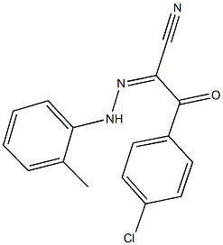 3-(4-chlorophenyl)-2-[(2-methylphenyl)hydrazono]-3-oxopropanenitrile Struktur