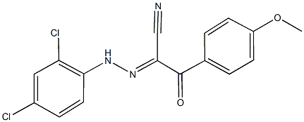 2-[(2,4-dichlorophenyl)hydrazono]-3-(4-methoxyphenyl)-3-oxopropanenitrile Struktur