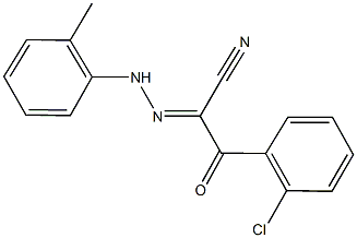 3-(2-chlorophenyl)-2-[(2-methylphenyl)hydrazono]-3-oxopropanenitrile Struktur