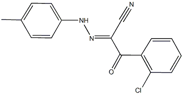 3-(2-chlorophenyl)-2-[(4-methylphenyl)hydrazono]-3-oxopropanenitrile Struktur