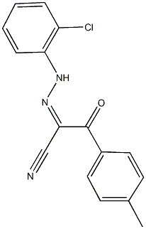 2-[(2-chlorophenyl)hydrazono]-3-(4-methylphenyl)-3-oxopropanenitrile Struktur