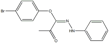 4-bromophenyl 2-oxo-N-phenylpropanehydrazonoate Struktur