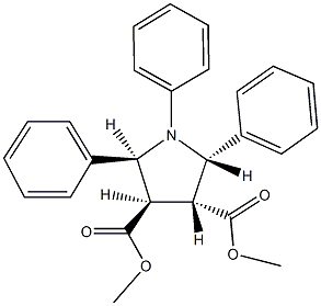 dimethyl 1,2,5-triphenyl-3,4-pyrrolidinedicarboxylate Struktur