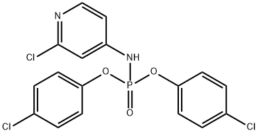 bis(4-chlorophenyl) 2-chloro-4-pyridinylamidophosphate Struktur