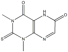 1,3-dimethyl-2-thioxo-1,2,3,5-tetrahydro-4,6-pteridinedione Struktur