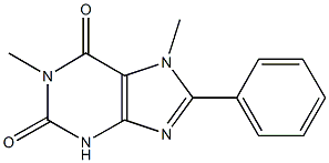 1,7-dimethyl-8-phenyl-3,7-dihydro-1H-purine-2,6-dione Struktur