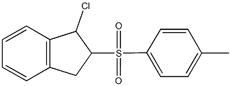 1-chloro-2-[(4-methylphenyl)sulfonyl]indane Struktur