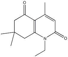 1-ethyl-4,7,7-trimethyl-7,8-dihydro-2,5(1H,6H)-quinolinedione Struktur