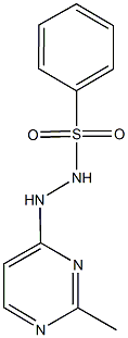 2-methyl-4-(2-benzenesulfonylhydrazino)-pyrimidine Struktur