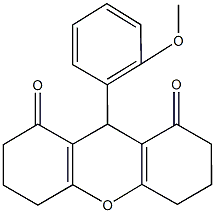 9-(2-methoxyphenyl)-3,4,5,6,7,9-hexahydro-1H-xanthene-1,8(2H)-dione Struktur