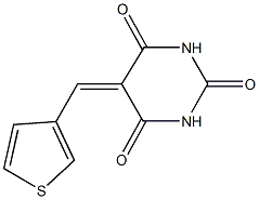 5-(3-thienylmethylene)-2,4,6(1H,3H,5H)-pyrimidinetrione Struktur