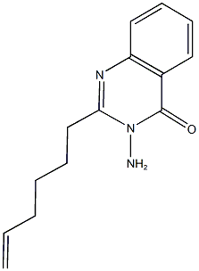 3-amino-2-(5-hexenyl)-4(3H)-quinazolinone Struktur