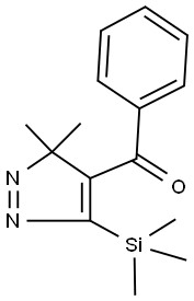 [3,3-dimethyl-5-(trimethylsilyl)-3H-pyrazol-4-yl](phenyl)methanone Struktur