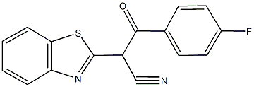 2-(1,3-benzothiazol-2-yl)-3-(4-fluorophenyl)-3-oxopropanenitrile Struktur