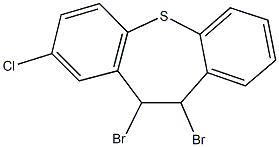 10,11-dibromo-2-chloro-10,11-dihydrodibenzo[b,f]thiepine Struktur