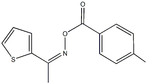 1-(2-thienyl)ethanone O-(4-methylbenzoyl)oxime Struktur