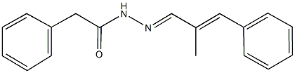 N'-(2-methyl-3-phenyl-2-propenylidene)-2-phenylacetohydrazide Struktur