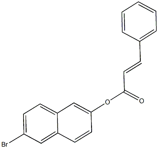 6-bromo-2-naphthyl 3-phenylacrylate Struktur