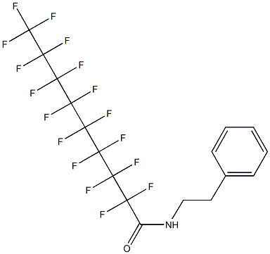 2,2,3,3,4,4,5,5,6,6,7,7,8,8,9,9,9-heptadecafluoro-N-(2-phenylethyl)nonanamide Struktur